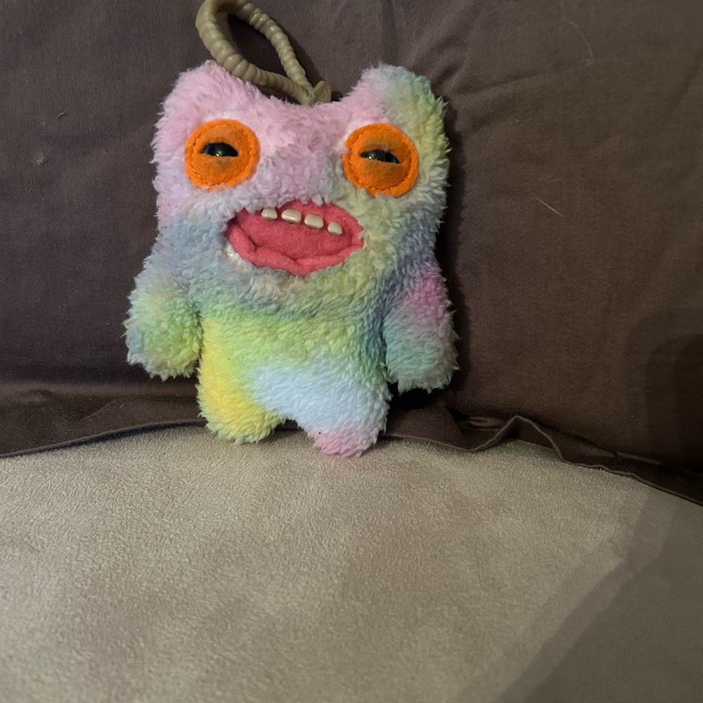 Colorful Plush Fuggler Key Chain Monster